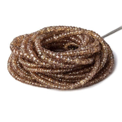 3-4mm Color Change Garnet faceted rondelles 18 inch  AA (ONLINE ORDER ONLY)