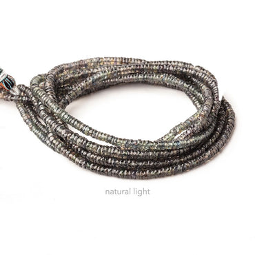 3-4mm Color Change Sapphire faceted heishi beads 16 inch 325 pieces (ONLINE ORDER ONLY)