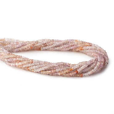 3-4mm Multi Color Topaz faceted rondelle beads 18 inch 200 pieces A grade (ONLINE ORDER ONLY)
