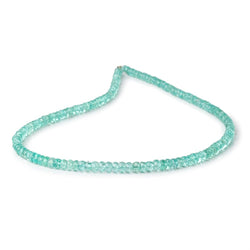 3-4mm Pool Blue Apatite Faceted Rondelle Beads 16 inch 154 pieces AA (ONLINE ORDER ONLY)
