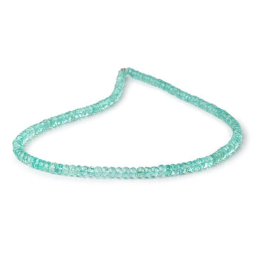 3-4mm Pool Blue Apatite Faceted Rondelle Beads 16 inch 154 pieces AA (ONLINE ORDER ONLY)