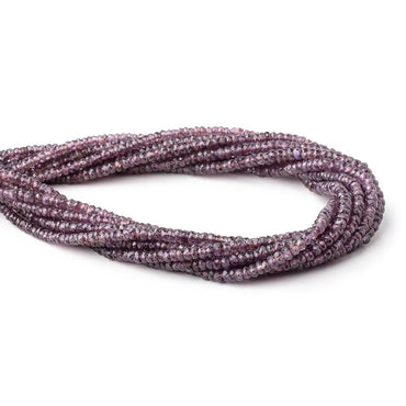 3-4mm Purple Spinel Faceted Rondelle Beads 16 inch 190 pieces AA (ONLINE ORDER ONLY)
