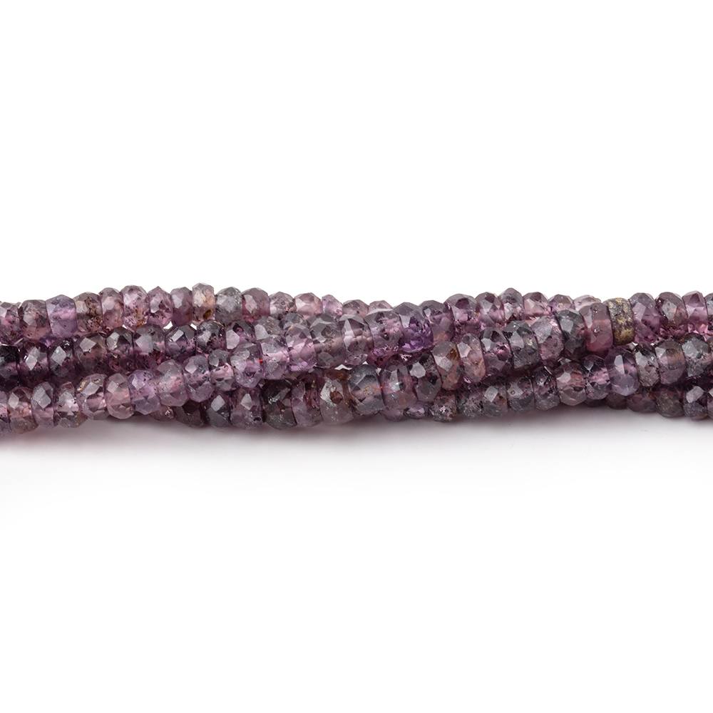 3-4mm Purple Spinel Faceted Rondelle Beads 16 inch 190 pieces AA (ONLINE ORDER ONLY)