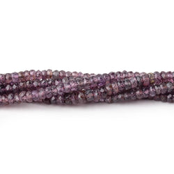 3-4mm Purple Spinel Faceted Rondelle Beads 16 inch 190 pieces AA (ONLINE ORDER ONLY)