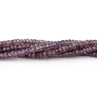 3-4mm Purple Spinel Faceted Rondelle Beads 16 inch 190 pieces AA (ONLINE ORDER ONLY)