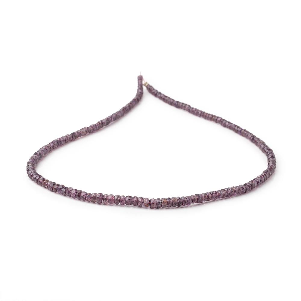 3-4mm Purple Spinel Faceted Rondelle Beads 16 inch 190 pieces AA (ONLINE ORDER ONLY)