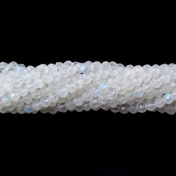 3-4mm Rainbow Moonstone Faceted Round Beads 14 inch 103 pcs (ONLINE ORDER ONLY)