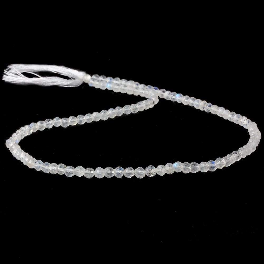 3-4mm Rainbow Moonstone Faceted Round Beads 14 inch 103 pcs (ONLINE ORDER ONLY)