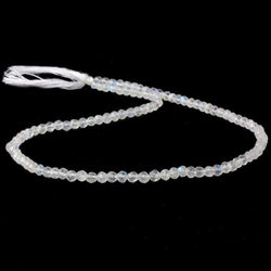 3-4mm Rainbow Moonstone Faceted Round Beads 14 inch 103 pcs (ONLINE ORDER ONLY)