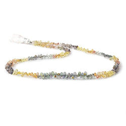 3-4mm Rainbow Sapphire Petite Tear Drop Beads 15 inch 250 pieces (ONLINE ORDER ONLY)