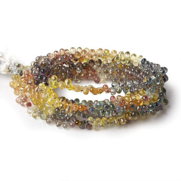 3-4mm Rainbow Sapphire Petite Tear Drop Beads 15 inch 250 pieces (ONLINE ORDER ONLY)