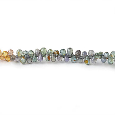 3-4mm Rainbow Sapphire Petite Tear Drop Beads 15 inch 250 pieces (ONLINE ORDER ONLY)