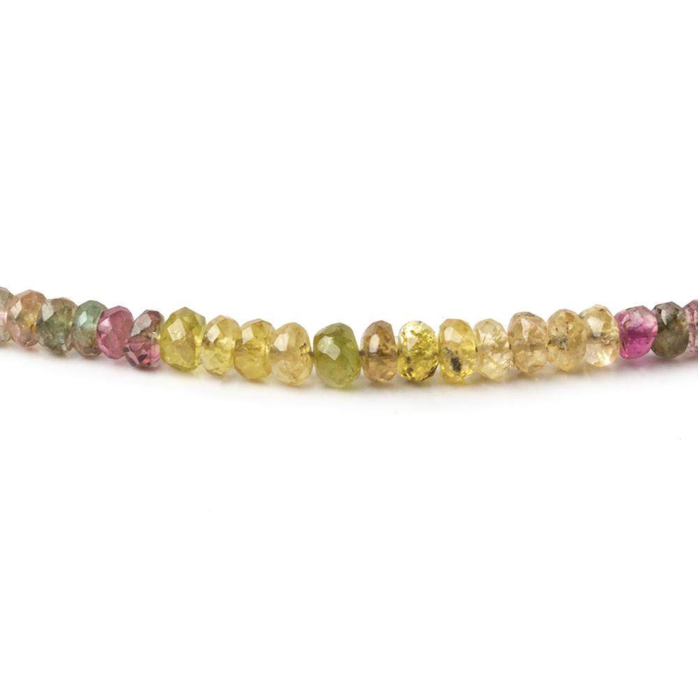 3-4mm Tourmaline Faceted Rondelle Beads 15 inch 214 pieces (ONLINE ORDER ONLY)