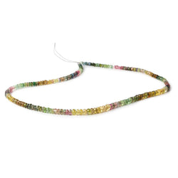 3-4mm Tourmaline Faceted Rondelle Beads 15 inch 214 pieces (ONLINE ORDER ONLY)