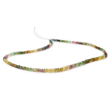 3-4mm Tourmaline Faceted Rondelle Beads 15 inch 214 pieces (ONLINE ORDER ONLY)