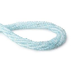 4.5-5.5mm Sky Blue Topaz Faceted Round Beads 16 inch 73 pieces (ONLINE ORDER ONLY)