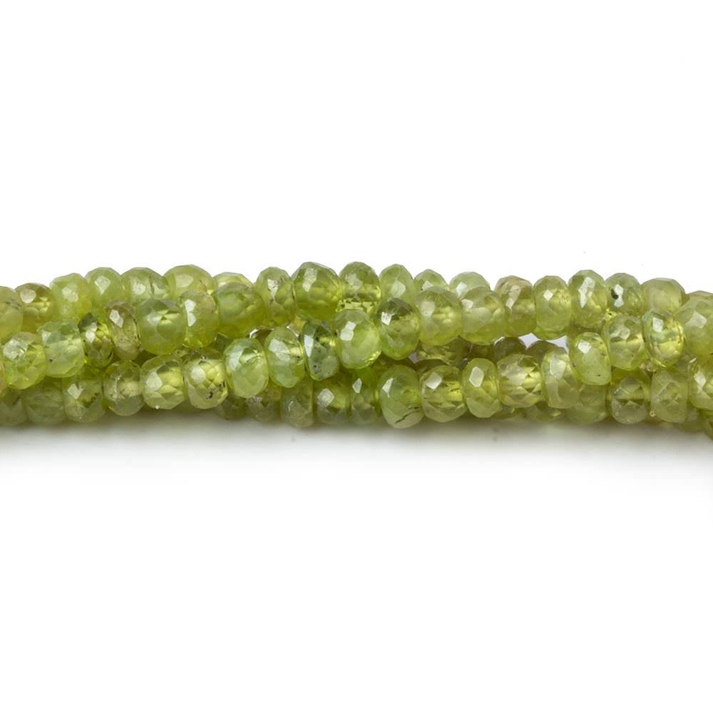 3-4mm Sphene faceted rondelle beads 18 inch 200 pieces AA (ONLINE ORDER ONLY)