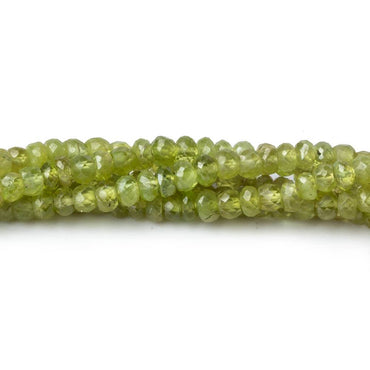 3-4mm Sphene faceted rondelle beads 18 inch 200 pieces AA (ONLINE ORDER ONLY)
