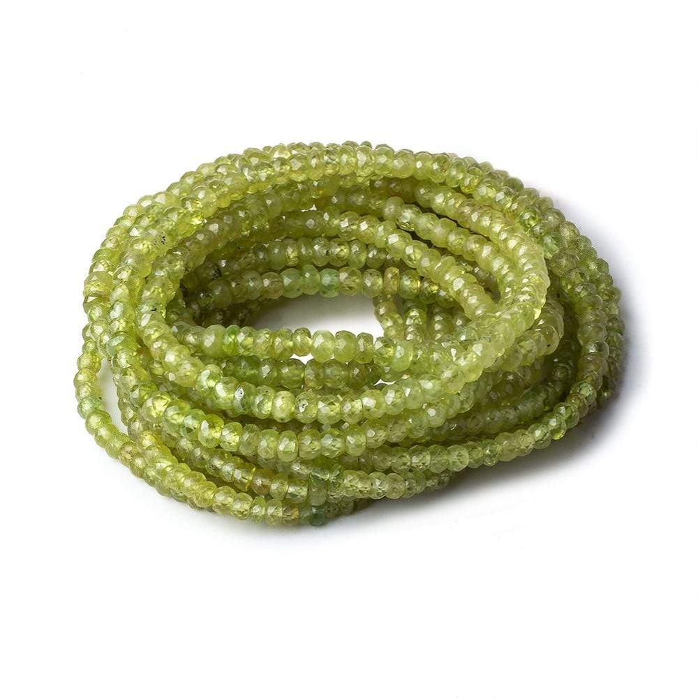3-4mm Sphene faceted rondelle beads 18 inch 200 pieces AA (ONLINE ORDER ONLY)