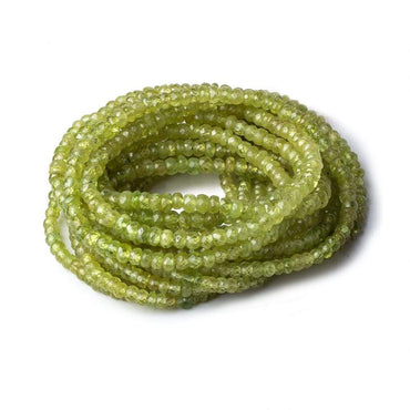 3-4mm Sphene faceted rondelle beads 18 inch 200 pieces AA (ONLINE ORDER ONLY)
