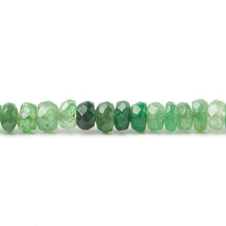 3 - 4mm Tsavorite Garnet Faceted Rondelle Beads 14 inch 168 pieces (ONLINE ORDER ONLY)