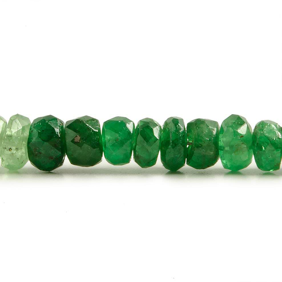 3 - 4mm Tsavorite Garnet Faceted Rondelle Beads 14 inch 168 pieces (ONLINE ORDER ONLY)