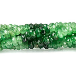 3 - 4mm Tsavorite Garnet Faceted Rondelle Beads 14 inch 168 pieces (ONLINE ORDER ONLY)