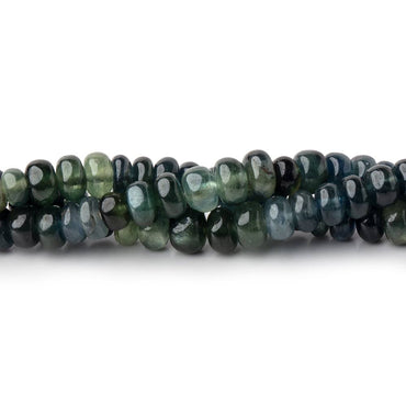 3-5.5mm Blue & Green Sapphire Plain Rondelle Beads 16 inch 172 pieces (ONLINE ORDER ONLY)