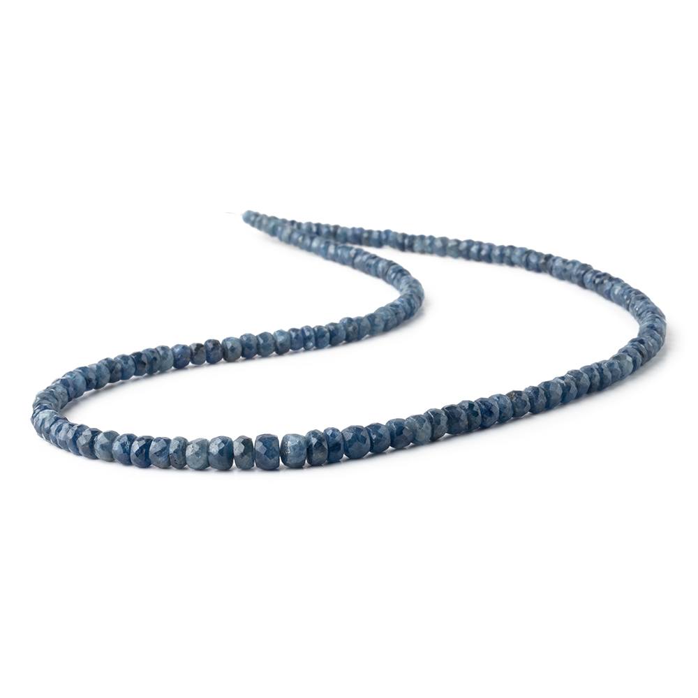3-5.5mm Blue Sapphire Faceted Rondelle Beads 16 inch 156 pieces (ONLINE ORDER ONLY)