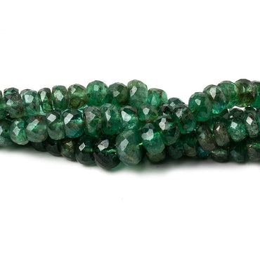 3-5.5mm Emerald faceted rondelle beads 16 inches 155 pieces A (ONLINE ORDER ONLY)