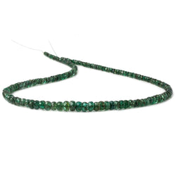 3-5.5mm Emerald faceted rondelle beads 16 inches 155 pieces A (ONLINE ORDER ONLY)