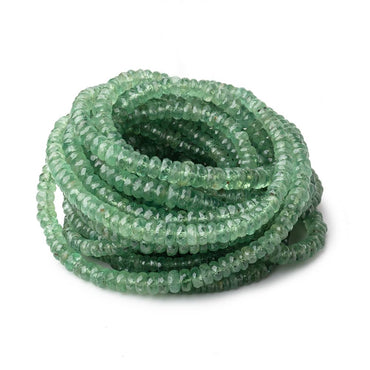 3-5.5mm Green Kyanite Faceted Rondelle Beads 16 inch 215 pieces (ONLINE ORDER ONLY)