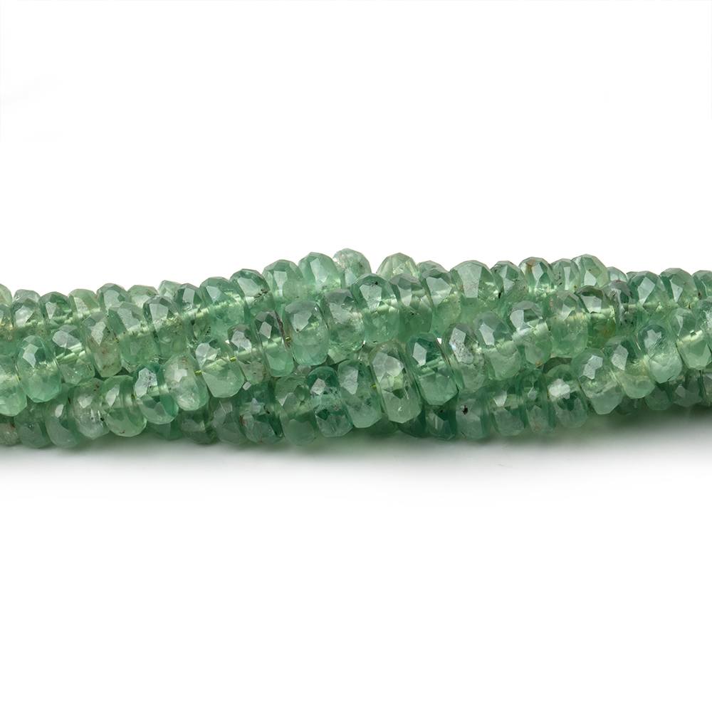 3-5.5mm Green Kyanite Faceted Rondelle Beads 16 inch 215 pieces (ONLINE ORDER ONLY)