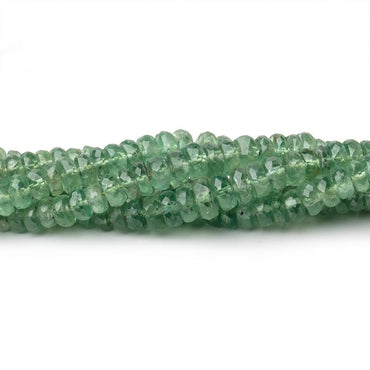 3-5.5mm Green Kyanite Faceted Rondelle Beads 16 inch 215 pieces (ONLINE ORDER ONLY)
