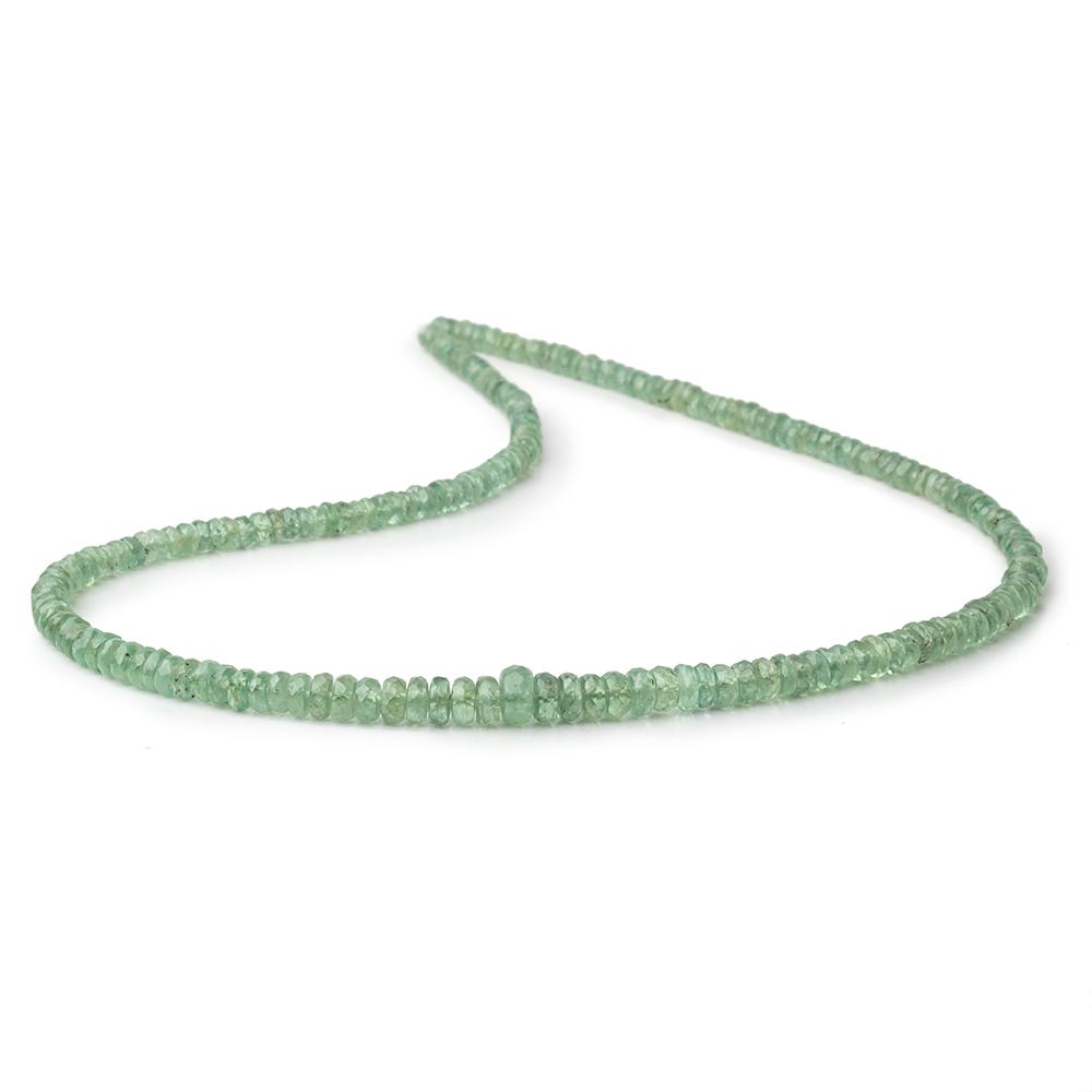 3-5.5mm Green Kyanite Faceted Rondelle Beads 16 inch 215 pieces (ONLINE ORDER ONLY)