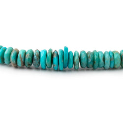 3-5.5mm Sleeping Beauty Turquoise Faceted Heishi Beads 15 inch 200 pieces AA (ONLINE ORDER ONLY)