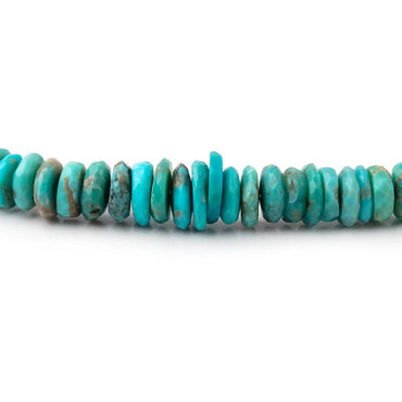 3-5.5mm Sleeping Beauty Turquoise Faceted Heishi Beads 15 inch 200 pieces AA (ONLINE ORDER ONLY)