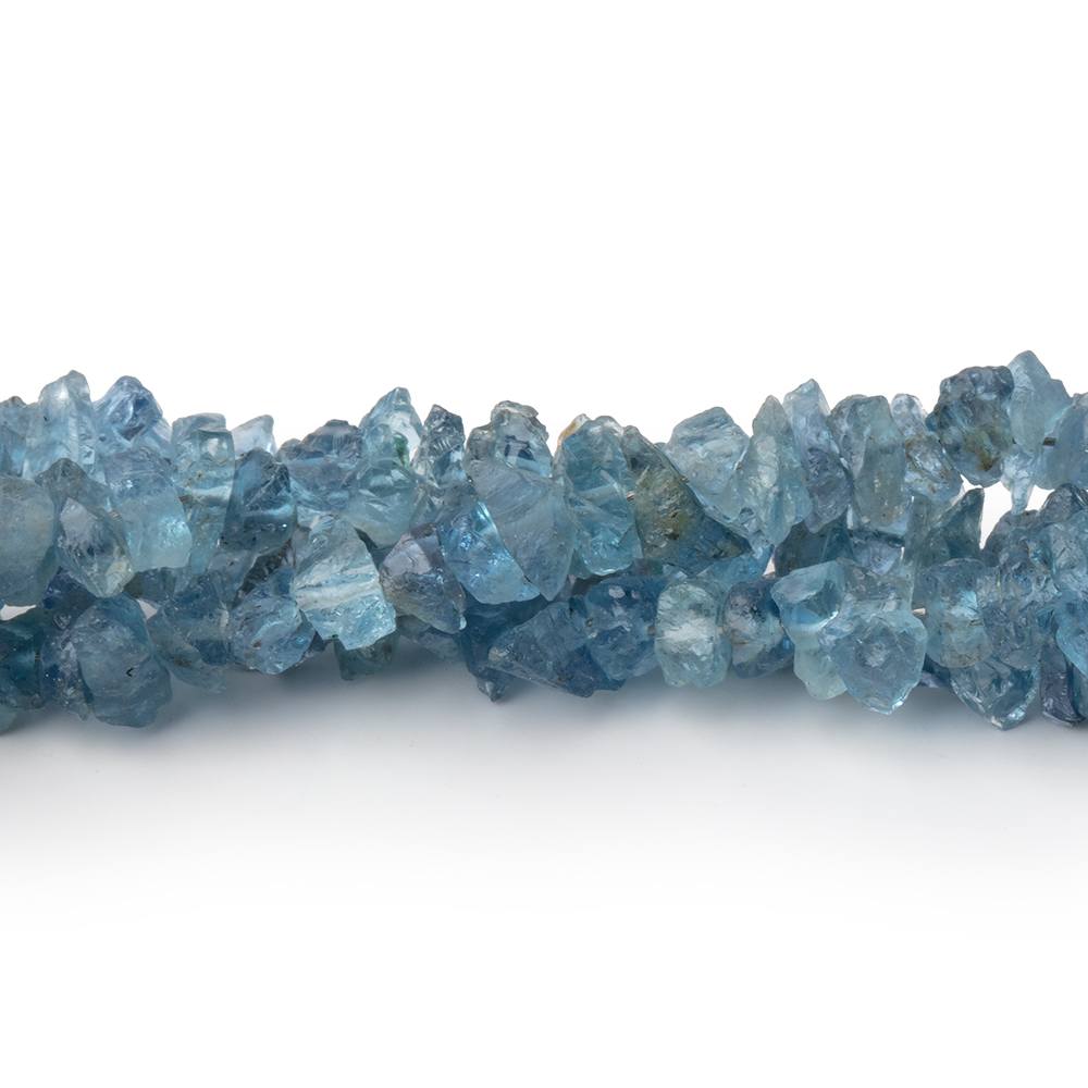 3-5mm Blue Aquamarine Raw Crystal Beads 16 inch 175 pieces (ONLINE ORDER ONLY)