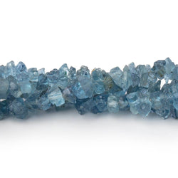 3-5mm Blue Aquamarine Raw Crystal Beads 16 inch 175 pieces (ONLINE ORDER ONLY)
