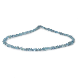 3-5mm Blue Aquamarine Raw Crystal Beads 16 inch 175 pieces (ONLINE ORDER ONLY)