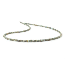 3-5mm Cat's Eye Chrysoberyl Plain Rondelle Beads 18 inch 245 pieces (ONLINE ORDER ONLY)