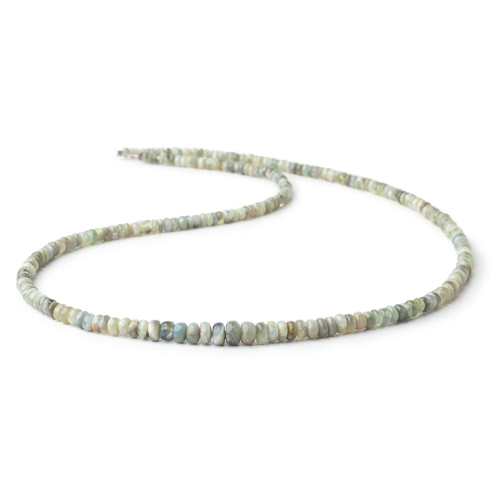 3-5mm Cat's Eye Chrysoberyl Plain Rondelle Beads 18 inch 250 pieces (ONLINE ORDER ONLY)