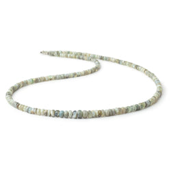 3-5mm Cat's Eye Chrysoberyl Plain Rondelle Beads 18 inch 250 pieces (ONLINE ORDER ONLY)