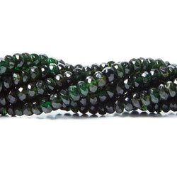 3-5mm Chrome Tourmaline Faceted Rondelle 16 inch 182 pieces (ONLINE ORDER ONLY)