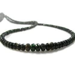 3-5mm Chrome Tourmaline Faceted Rondelle 16 inch 182 pieces (ONLINE ORDER ONLY)