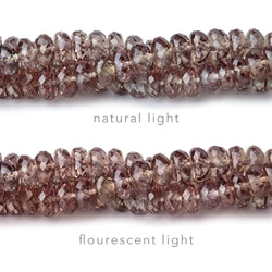 3-5mm Color Change Garnet Faceted Rondelle Beads 16 inch 196 pieces (ONLINE ORDER ONLY)