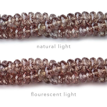 3-5mm Color Change Garnet Faceted Rondelle Beads 16 inch 196 pieces (ONLINE ORDER ONLY)