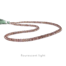 3-5mm Color Change Garnet Faceted Rondelle Beads 16 inch 196 pieces (ONLINE ORDER ONLY)