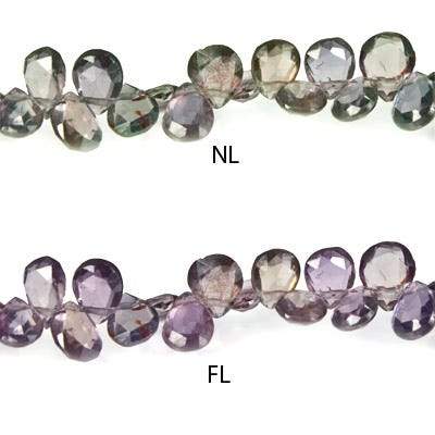 3-5mm Color Change Shongia Sapphire Pear Briolette 15 inch 20 pieces (ONLINE ORDER ONLY)