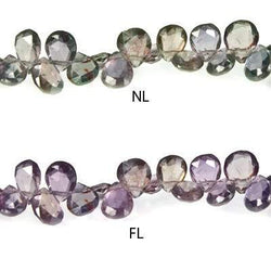 3-5mm Color Change Shongia Sapphire Pear Briolette 15 inch 20 pieces (ONLINE ORDER ONLY)